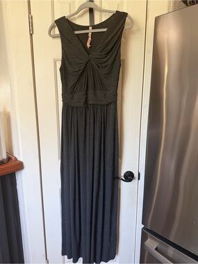 Bailey 44 Black Twist-Front Maxi Dress